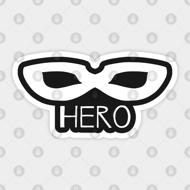 White Mask - Hero Sticker by Thedustyphoenix